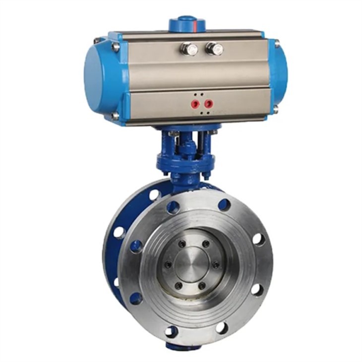 Pneumatic Triple Eccentric Butterfly Control Valve